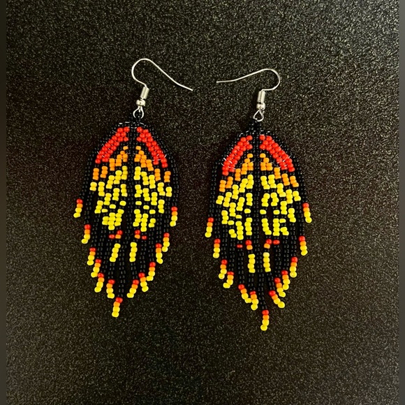 Bohemian Style Beaded Earrings 🍂 - Picture 3 of 4